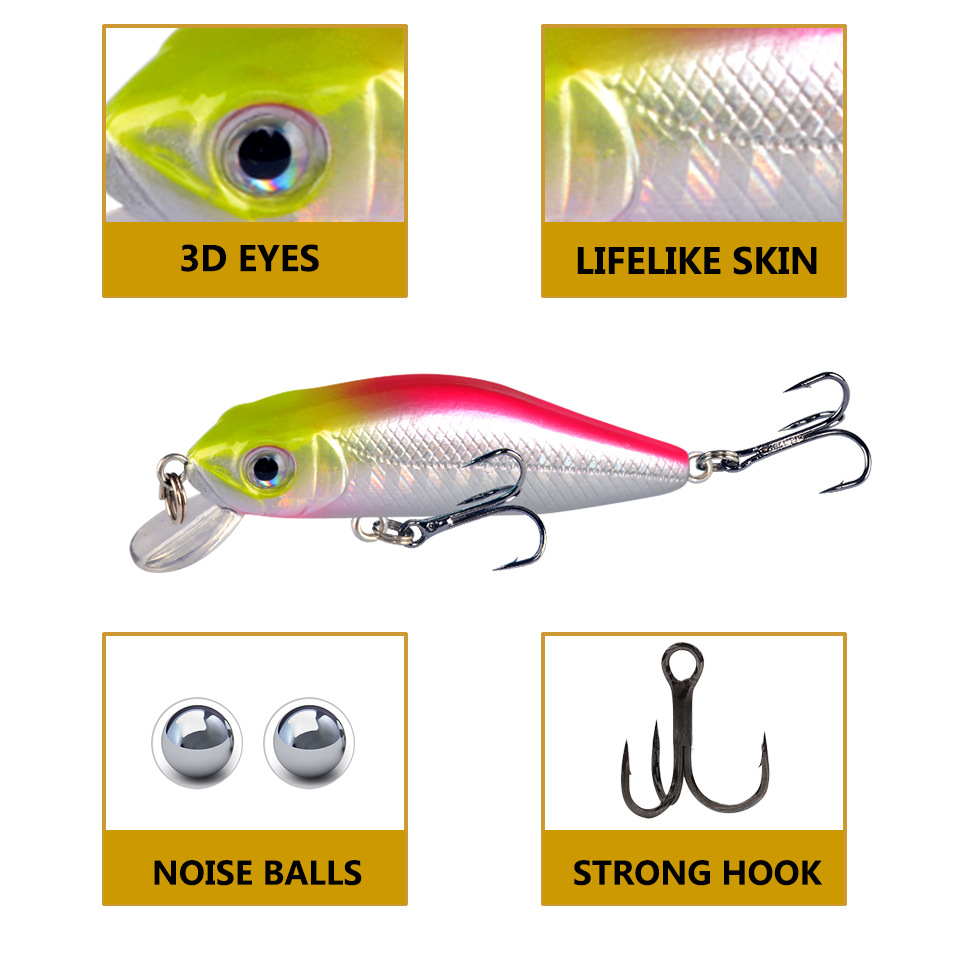 1 Chiếc 6Cm 4.5G Mồi Dụ Cá Chấ - đánh giá và giá Quality Fishing Equipment