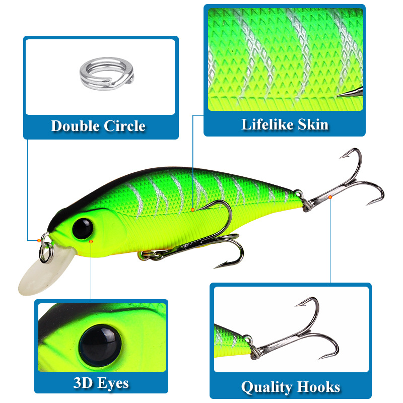 1 Cái Chất Lượng Cao Minnow Mồ - đánh giá và giá Quality Fishing Equipment